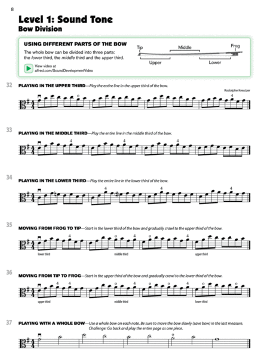 Sound Innovations for String Orchestra -- Sound Development