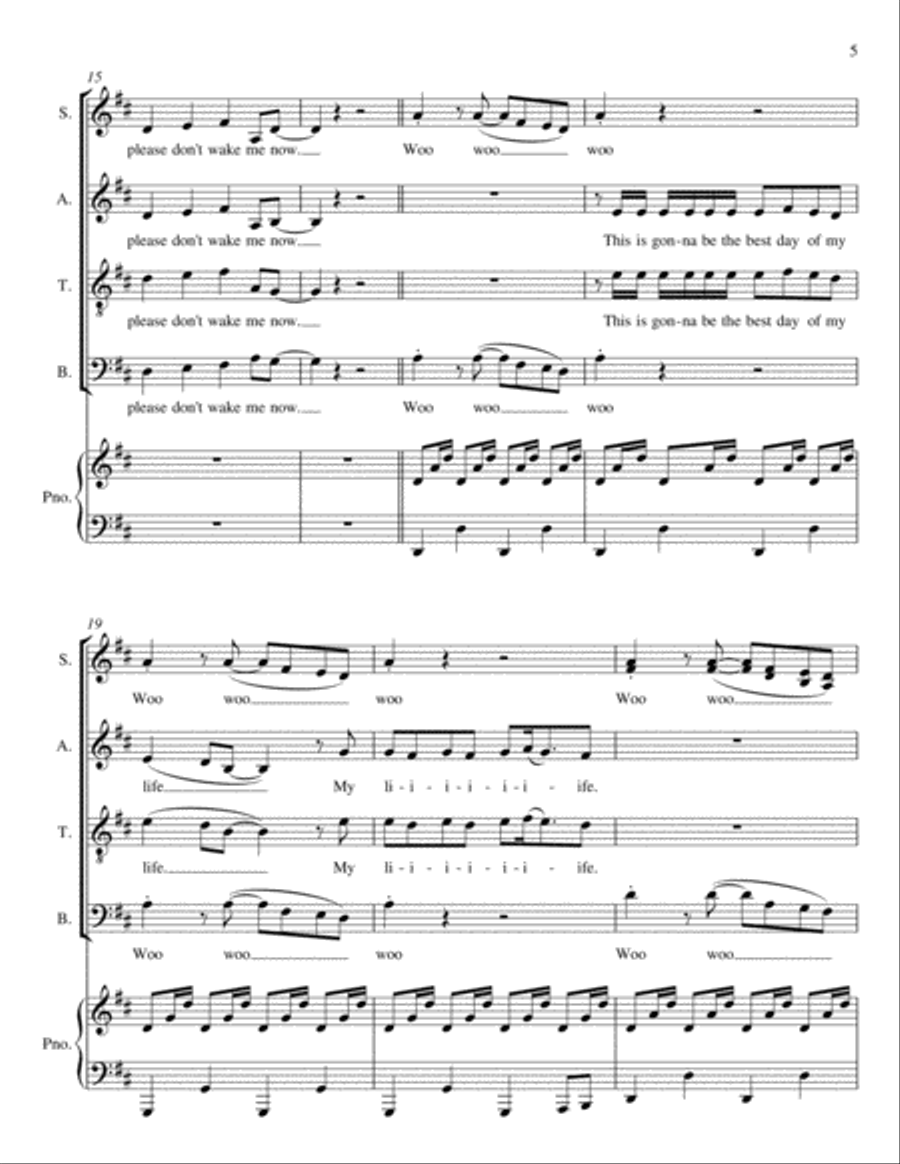 Best Day Of My Life Best Day Of My Life 4-Part scores gallery preview page 3