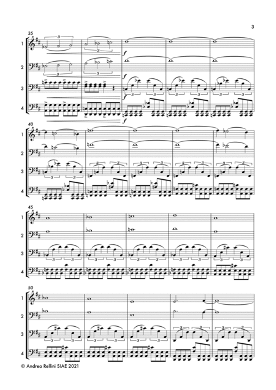 L'ULTIMA ORA (Cello Quartet - 4 cellos) String Quartet scores gallery preview page 4