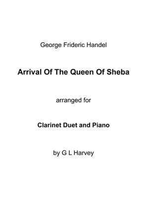 Book cover for Arrival of the Queen of Sheba (Clarinet Duet with Piano Accompaniment)