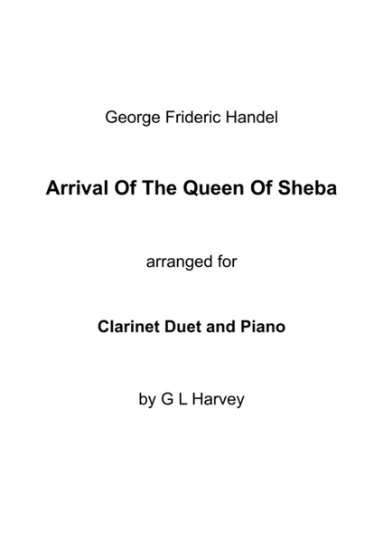 Arrival of the Queen of Sheba (Clarinet Duet with Piano Accompaniment) image number null