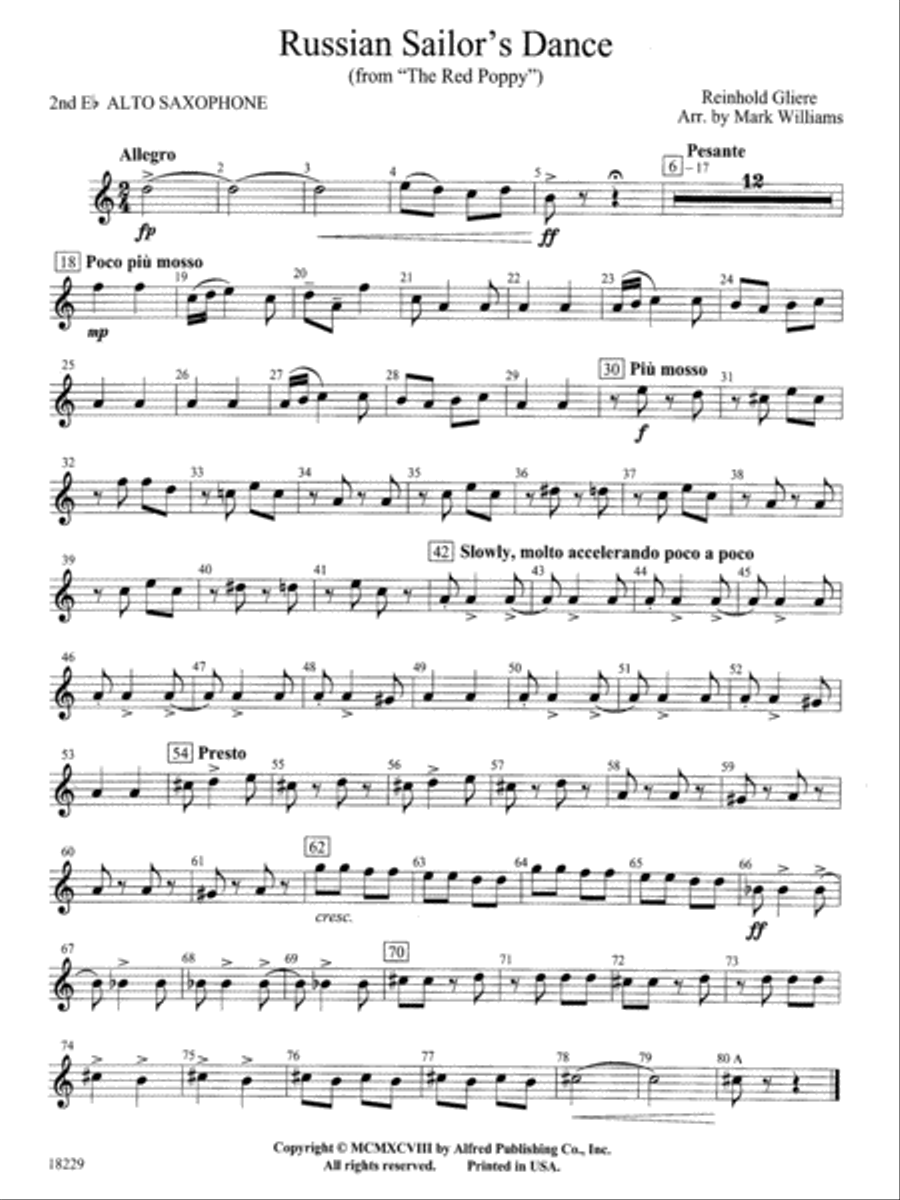 Russian Sailor's Dance (from 