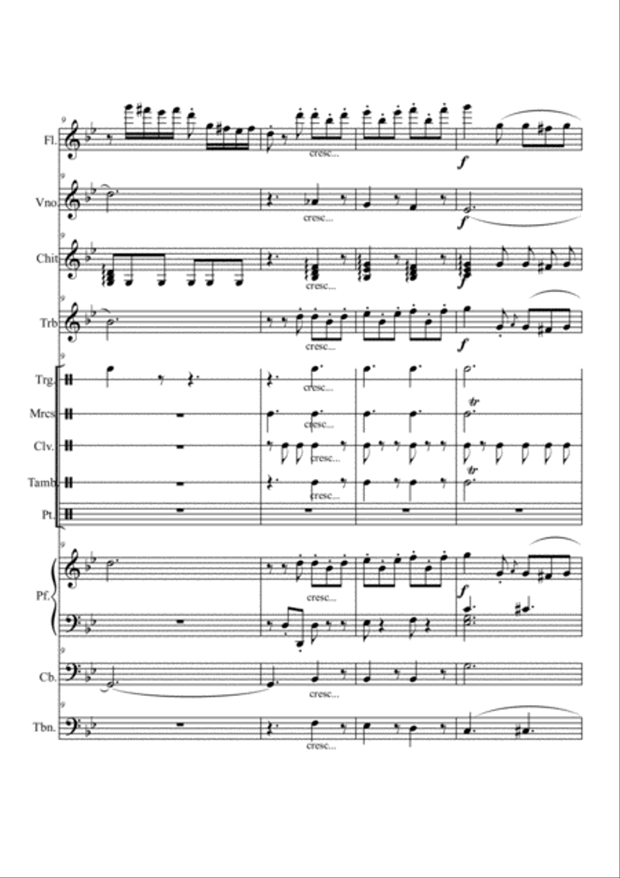 Carmen-Habanera by orchestra Large Ensemble scores gallery preview page 3