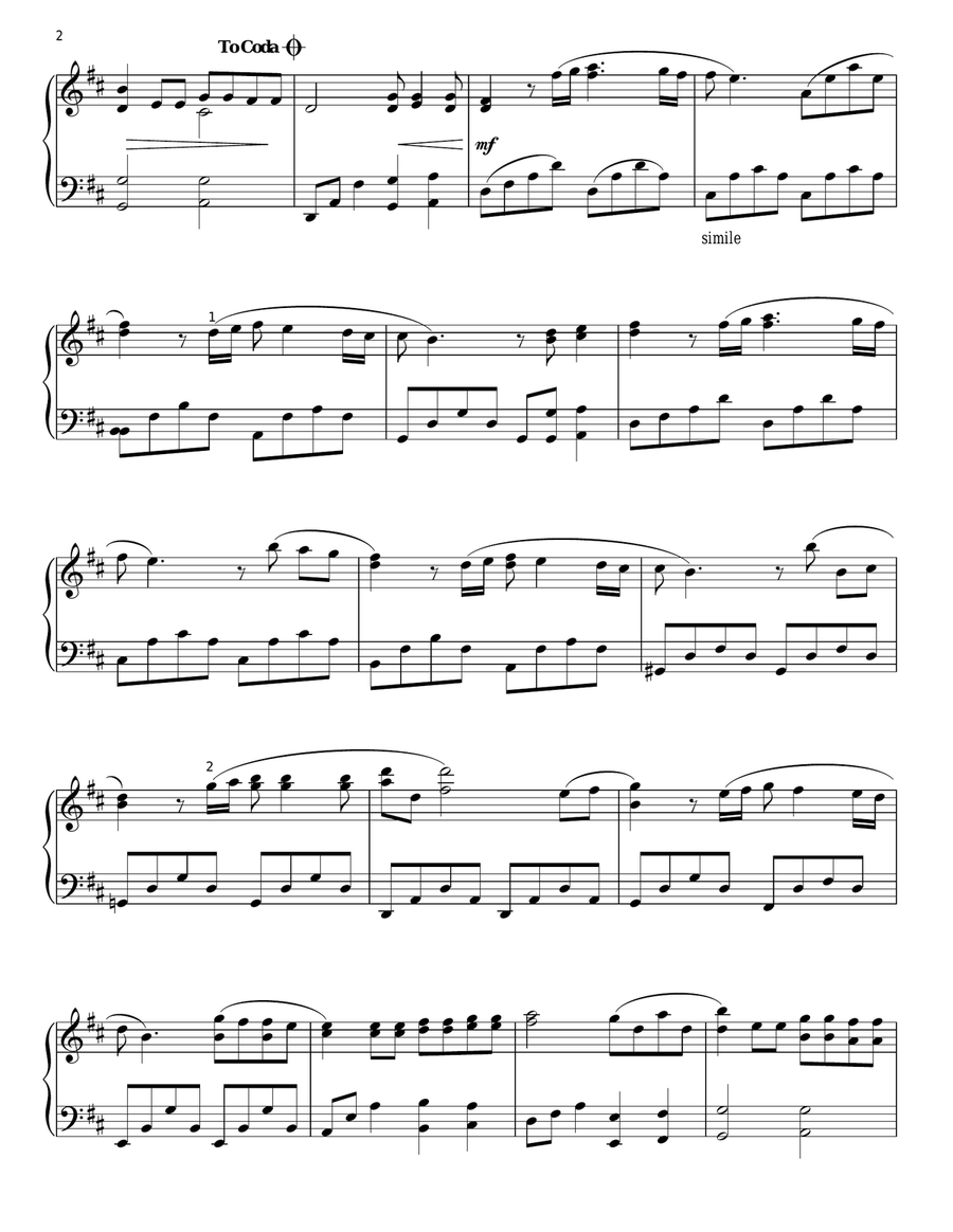 Always On My Mind Piano Solo scores gallery preview page 2