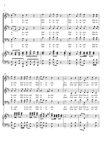 Georg Friedrich Handel - Hallelujah Chorus (SAB Version) image number null