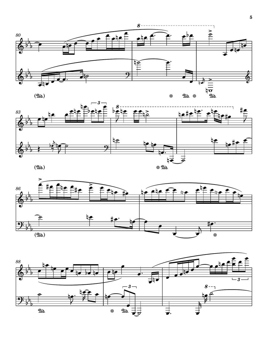 Loving La Vie En Rose Piano Solo scores gallery preview page 5