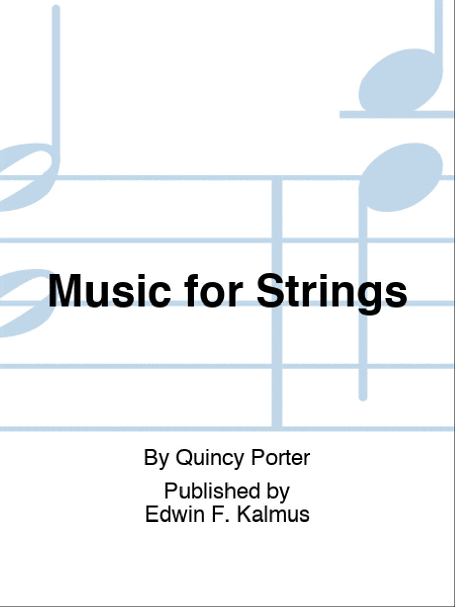 Music for Strings Music for Strings String Orchestra scores gallery preview page 1