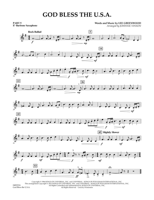 God Bless The U.S.A. - Pt.5 - Eb Baritone Saxophone