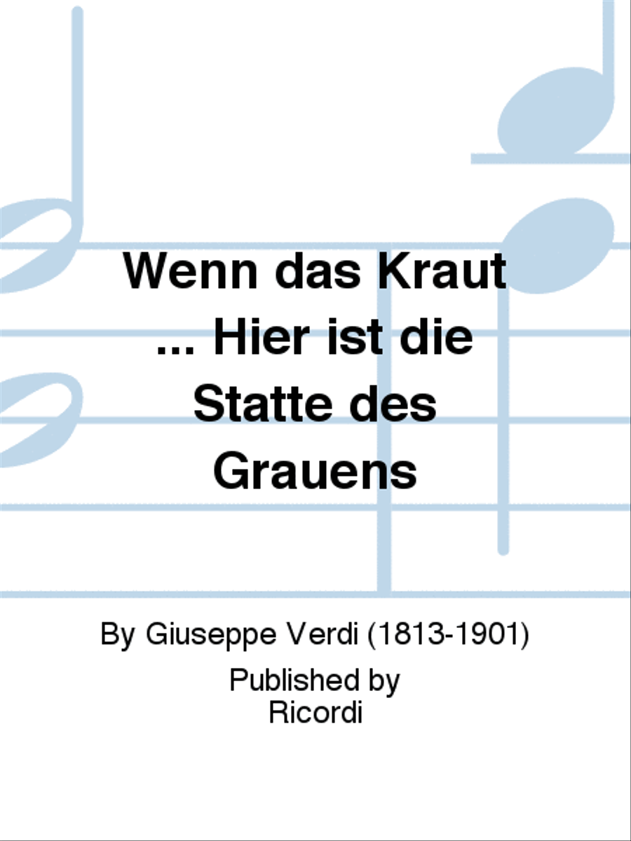 Wenn das Kraut ... Hier ist die Stätte des Grauens Voice Solo scores gallery preview page 1