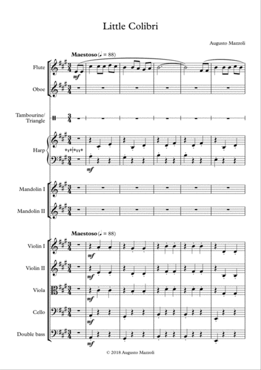 Little Colibri Little Colibri Large Ensemble scores gallery preview page 1