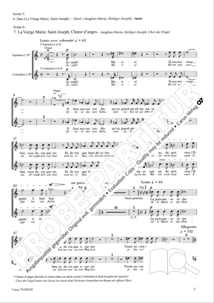 L'Enfance du Christ L'Enfance du Christ 4-Part scores gallery preview page 8