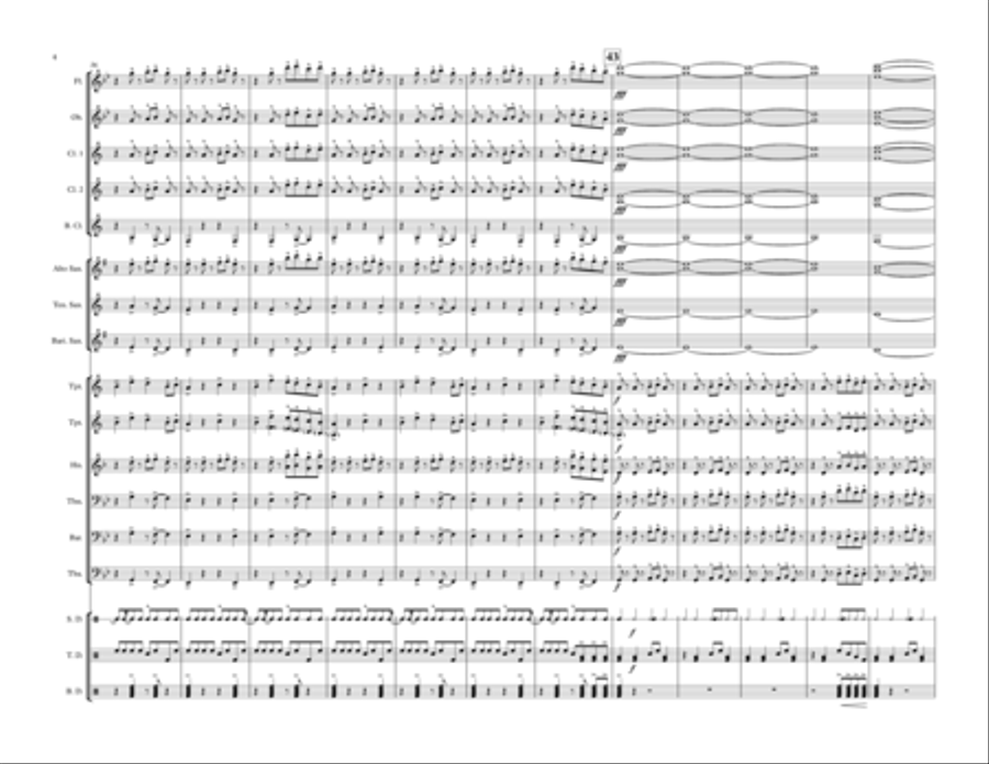 Hip Hop Band - for marching band or pep band Pep Band scores gallery preview page 4