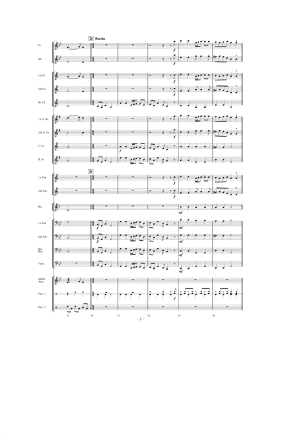 Around the World in 80 Measures Concert Band scores gallery preview page 6