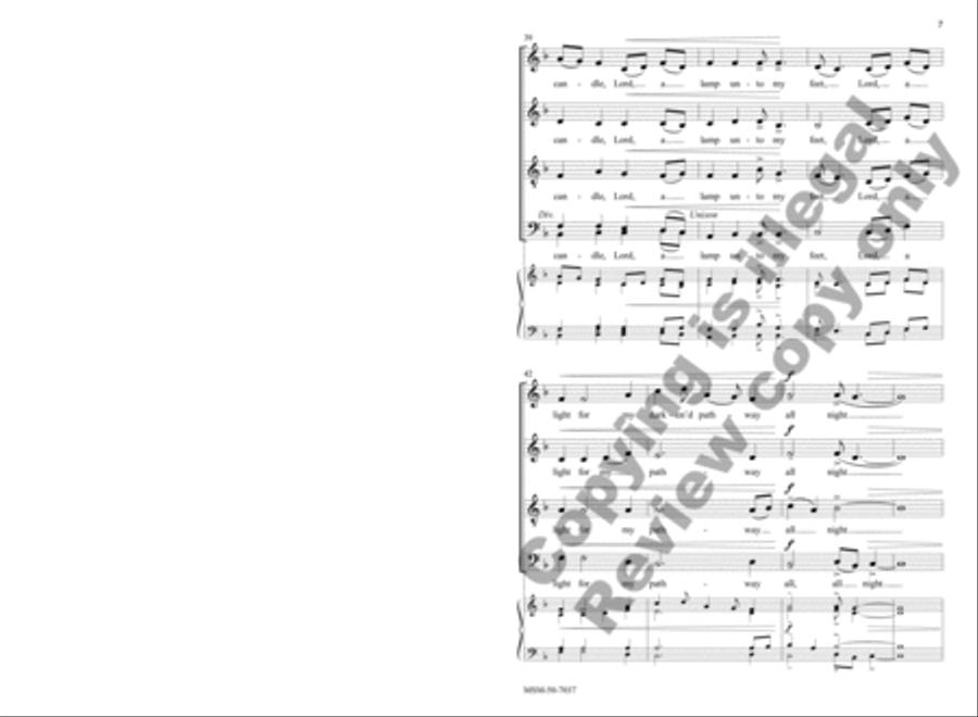 Your Word Is a Candle 4-Part scores gallery preview page 8