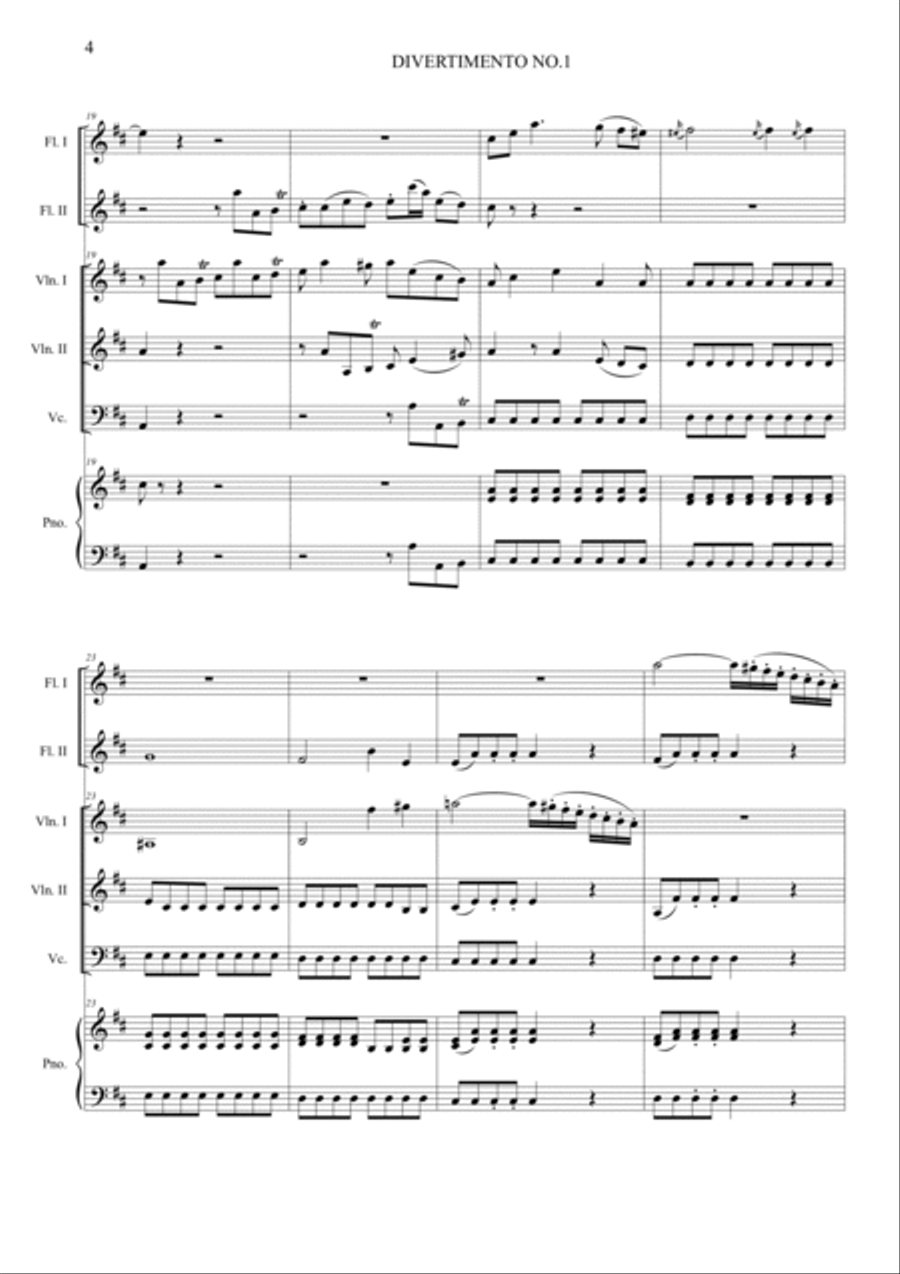 Divertimento K. 136 Divertimento K. 136 Orchestra scores gallery preview page 4