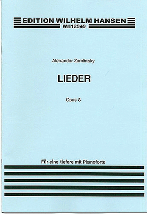 Book cover for Alexander Zemlinsky: Lieder Op.8