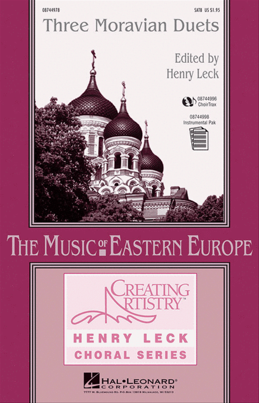 Three Moravian Duets 4-Part scores gallery preview page 1