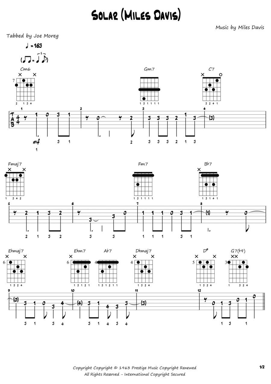 Solar Piano scores gallery preview page 1
