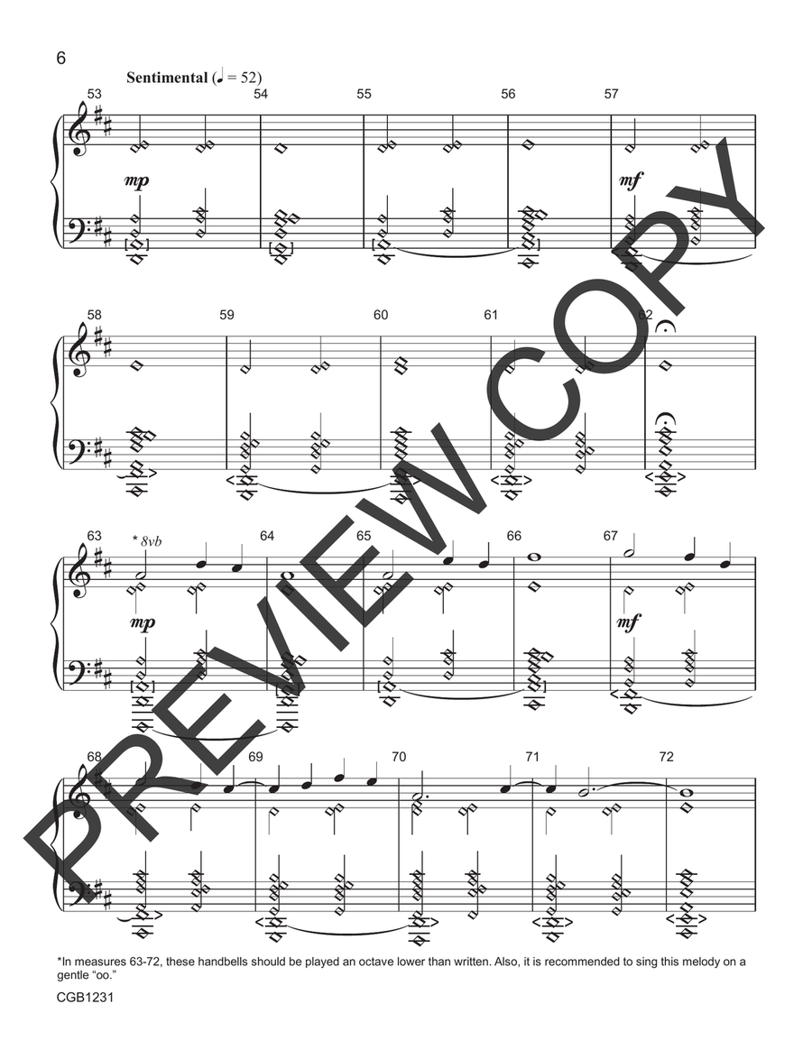 Lumen Fidei Parts Handbell Choir scores gallery preview page 6