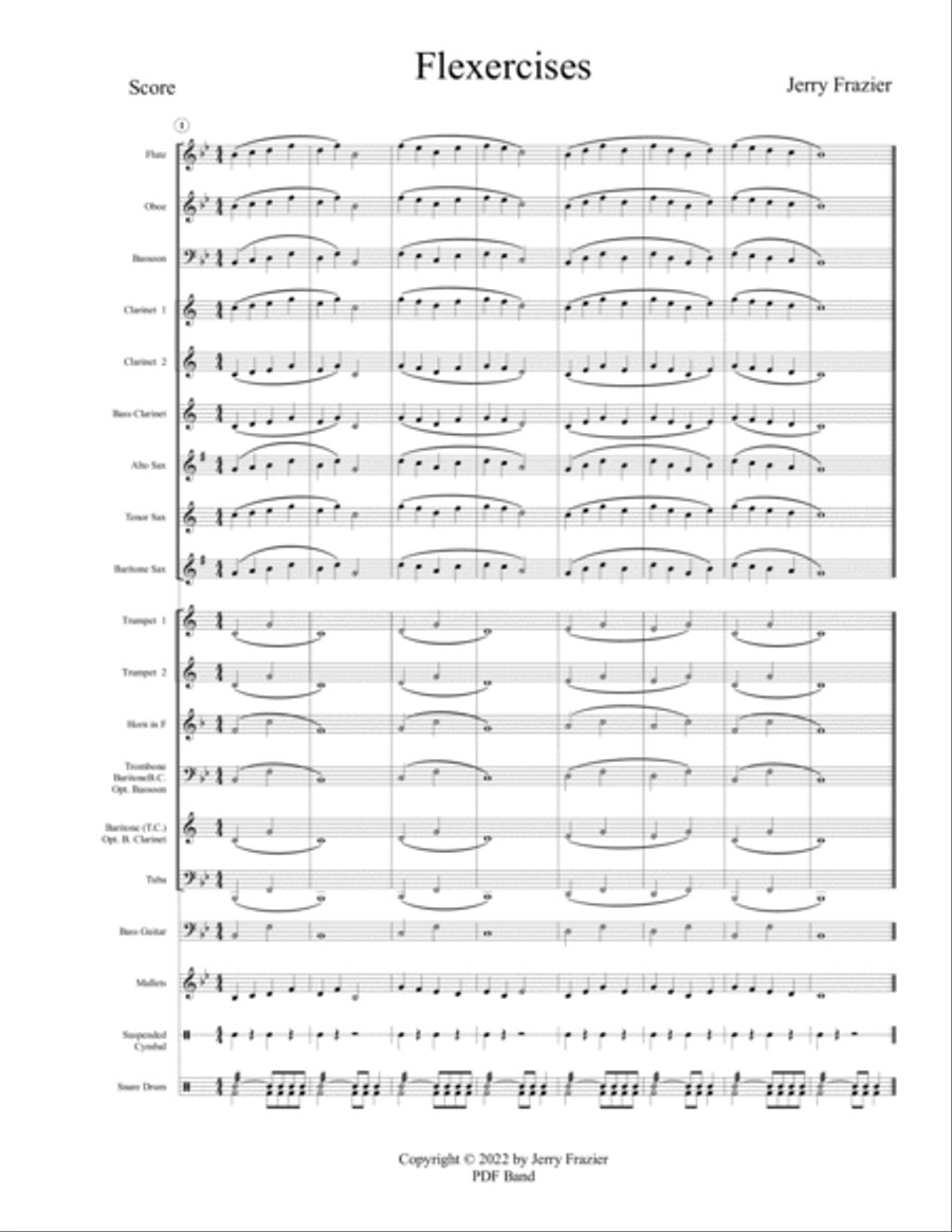 Flexercise for Young Bands Concert Band scores gallery preview page 2