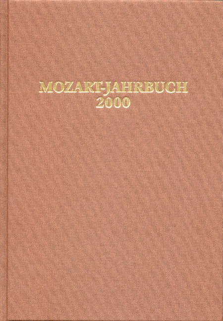 Mozart-Jahrbuch 2000