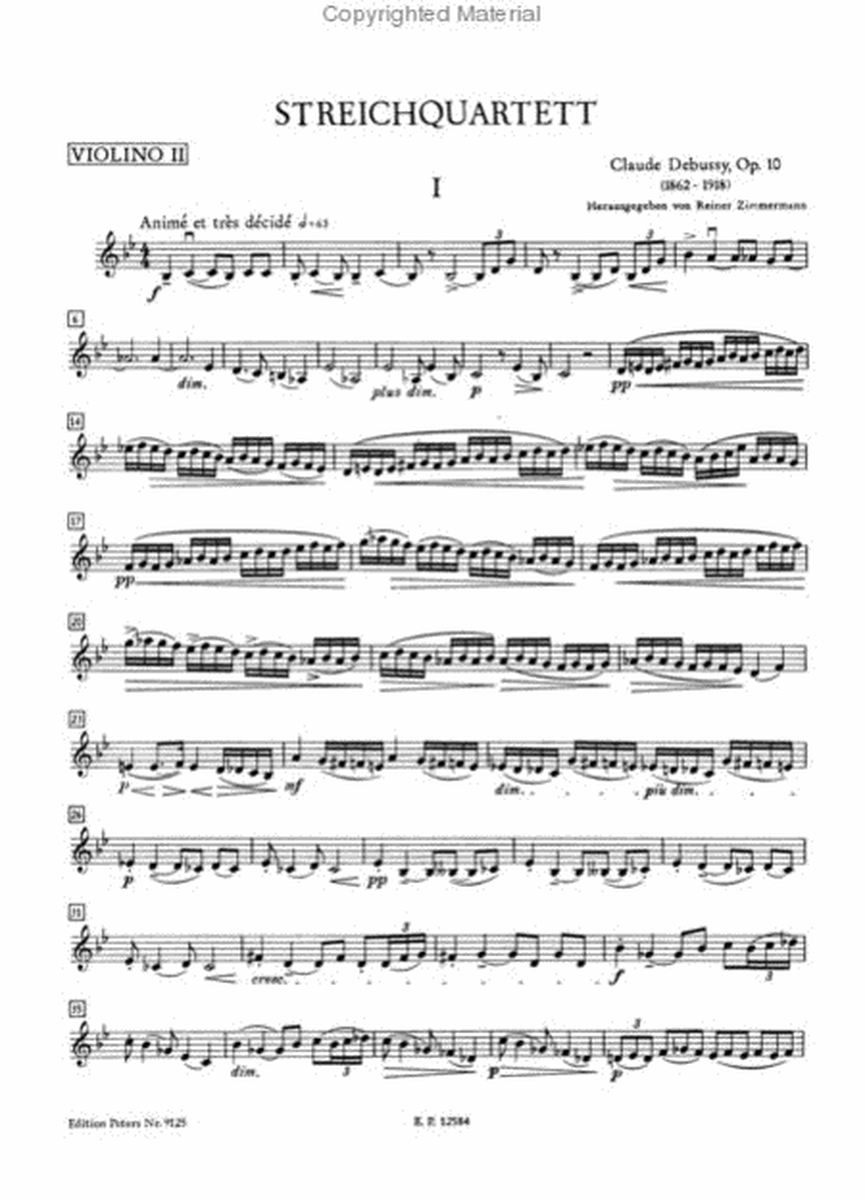 String Quartet Op. 10