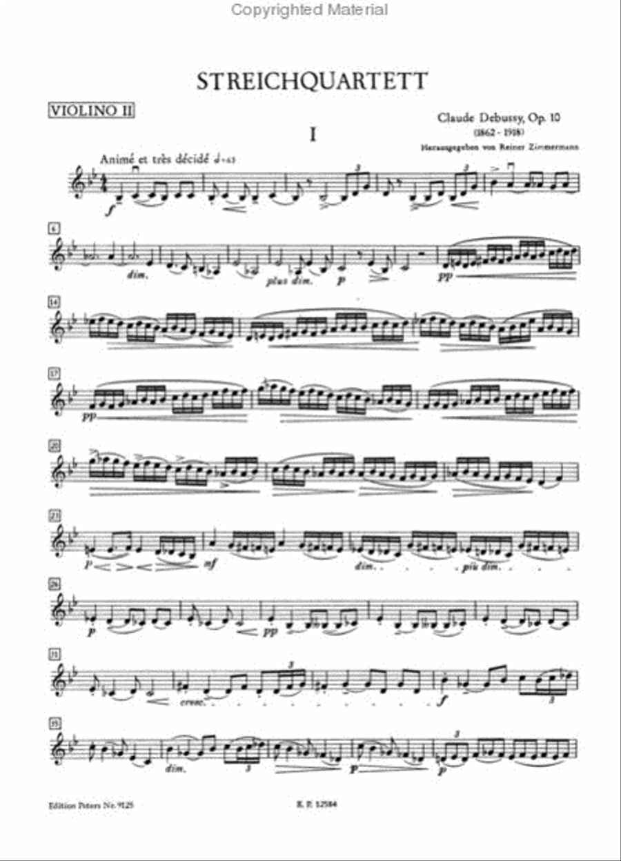 String Quartet Op. 10 String Quartet scores gallery preview page 4
