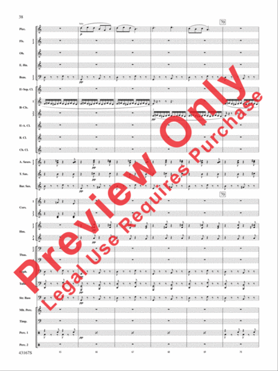 Down to the Sea in Ships (from the NBC TV Film Project 20) Concert Band scores gallery preview page 39