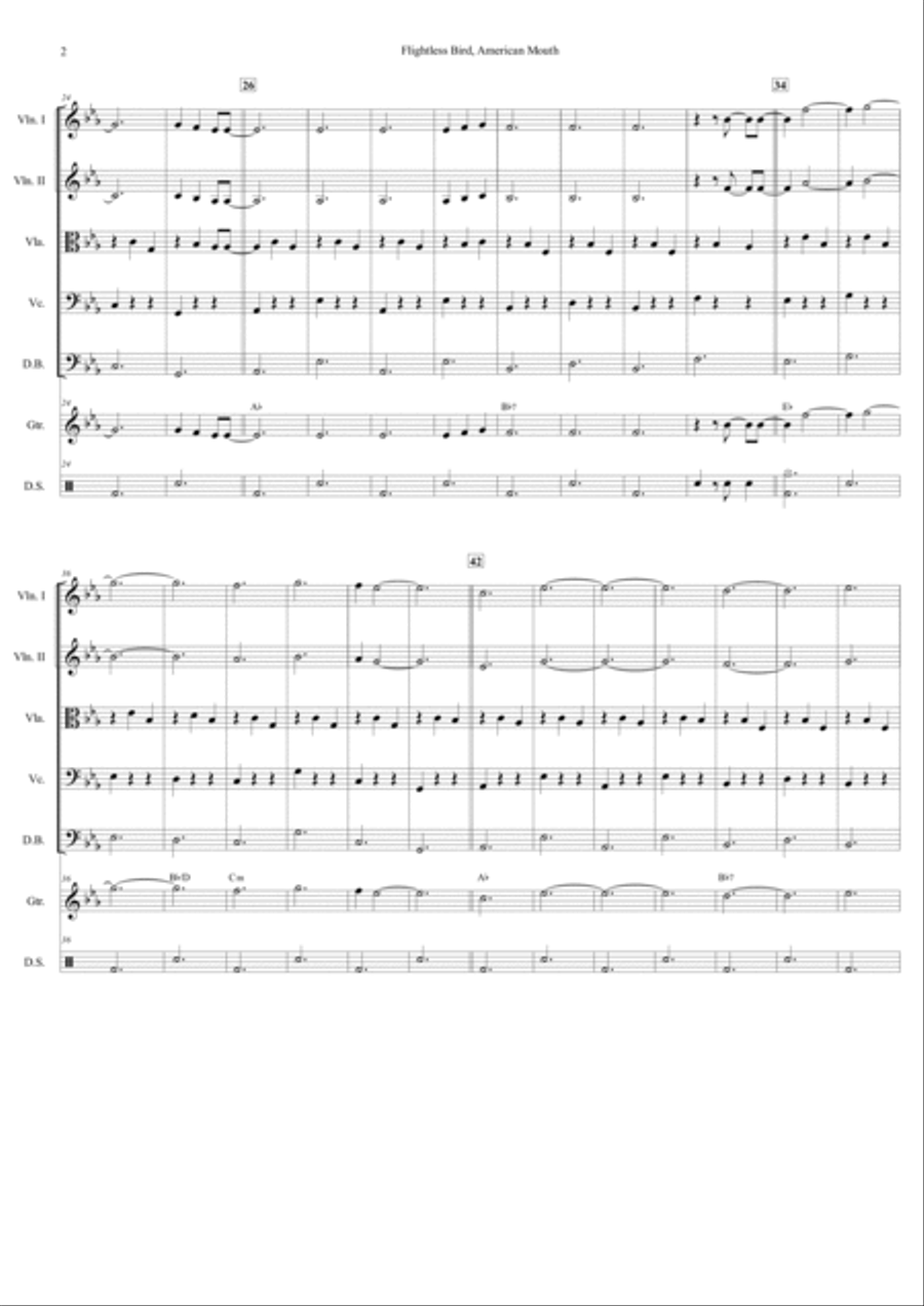 Flightless Bird, American Mouth Chamber Music scores gallery preview page 3