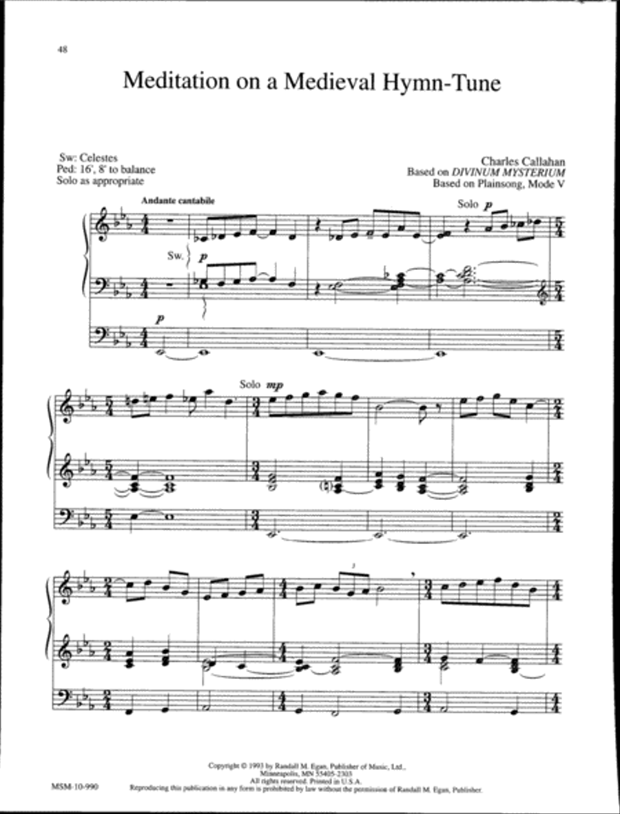Marilyn Mason Music Library, Volume 1 Organ scores gallery preview page 19