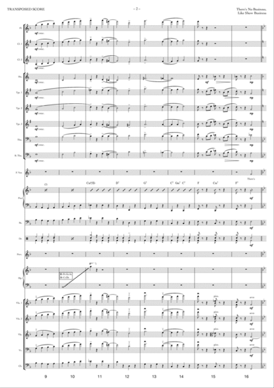 There's No Business Like Show Business Full Orchestra scores gallery preview page 2