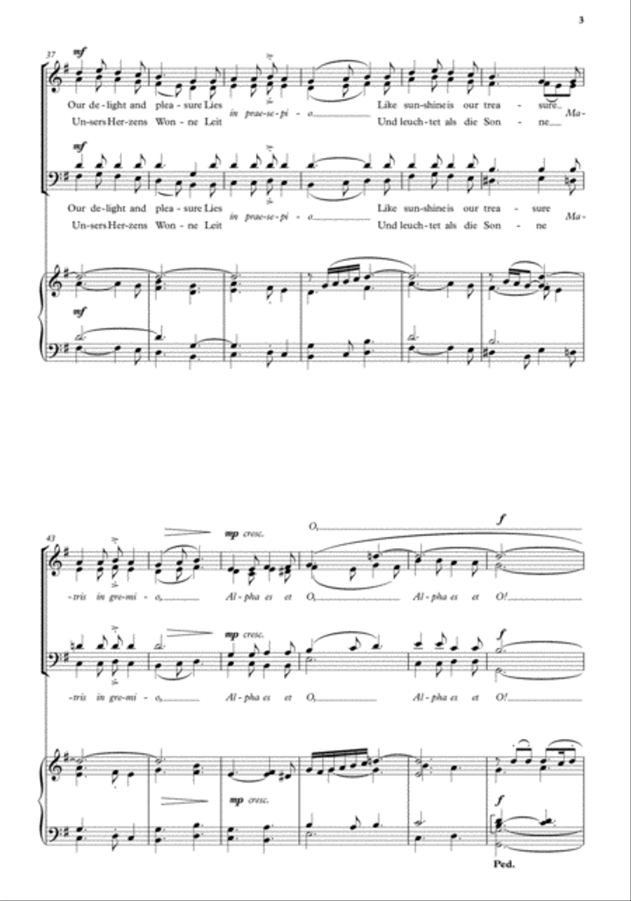 A Winter's Night 4-Part scores gallery preview page 4