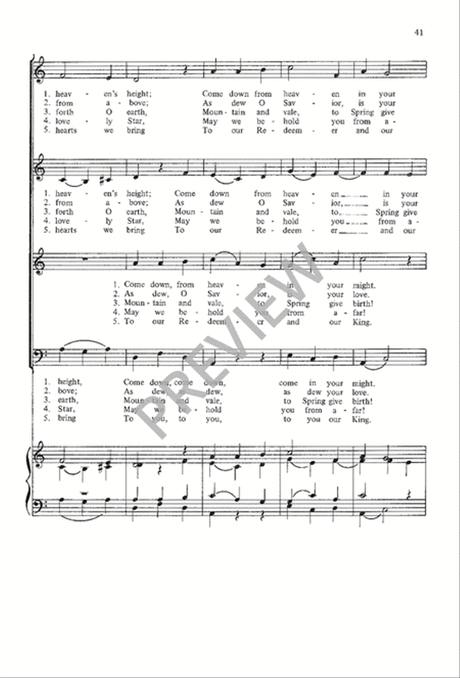 A Choir Book for Advent A Choir Book for Advent 4-Part scores gallery preview page 43