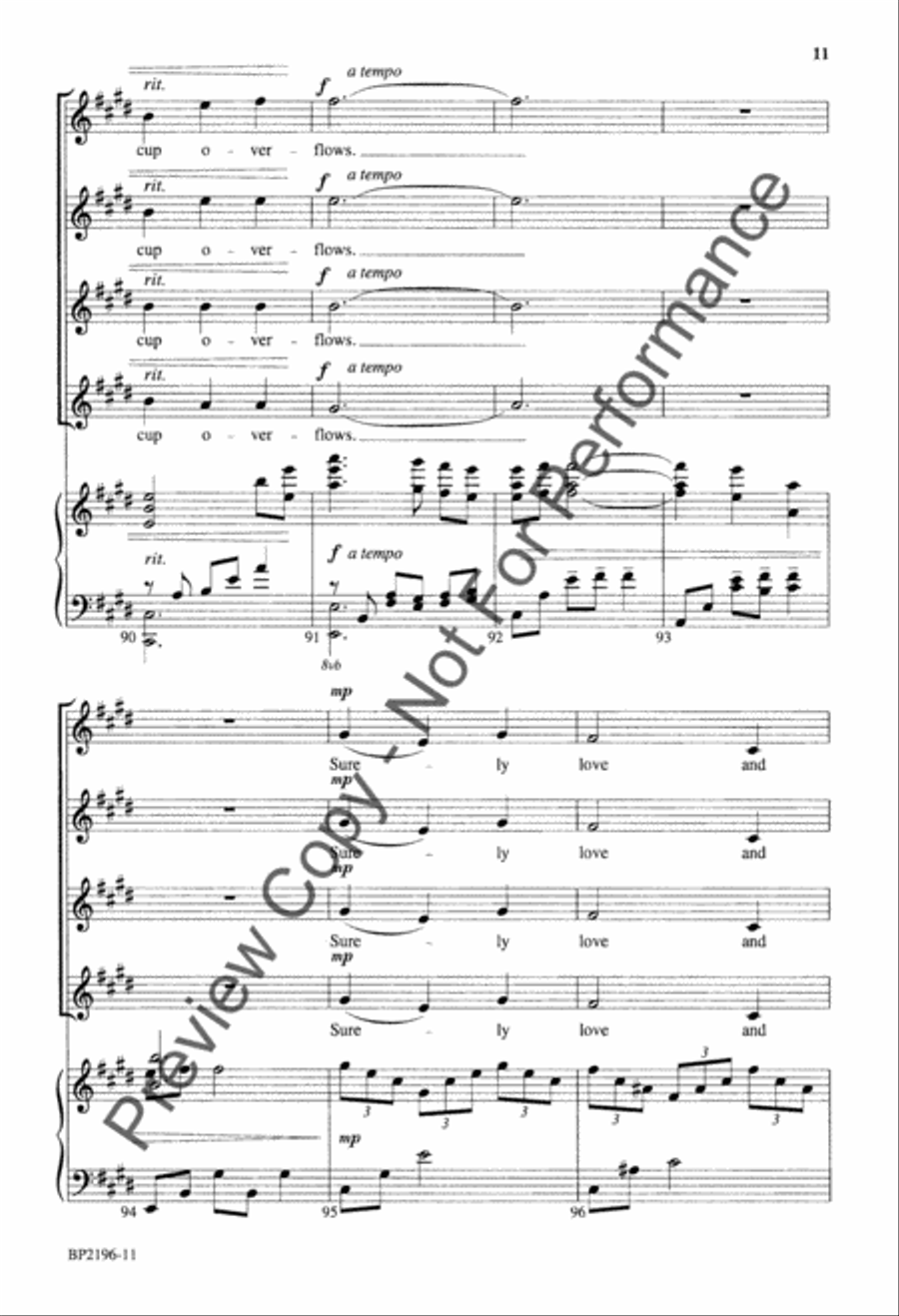 Psalm 23 - Courtney - SSAA SSAA scores gallery preview page 12