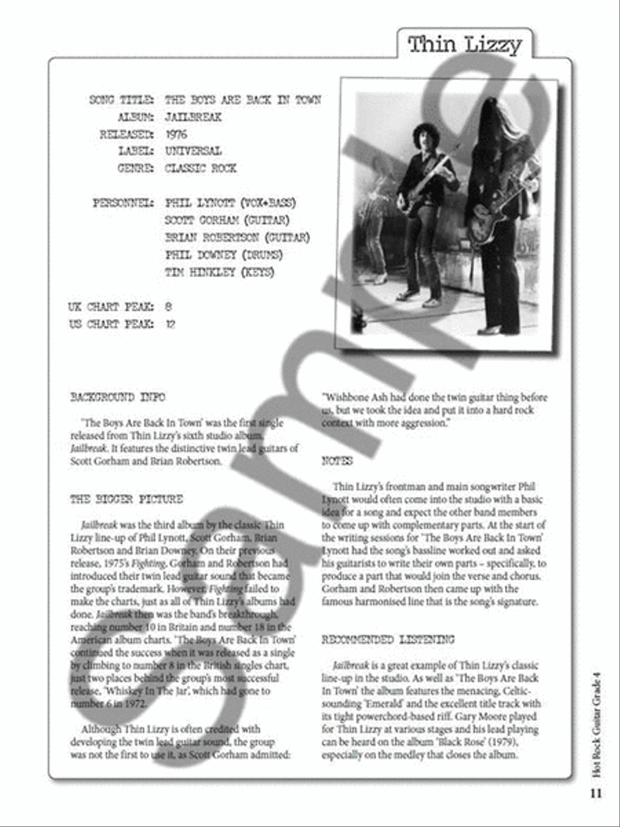 Rockschool: Hot Rock Guitar - Grade 4 Electric Guitar scores gallery preview page 3