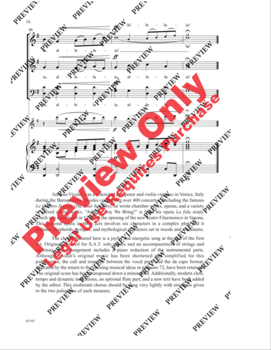 Jubilate! Joy We Bring! 3-Part scores gallery preview page 16