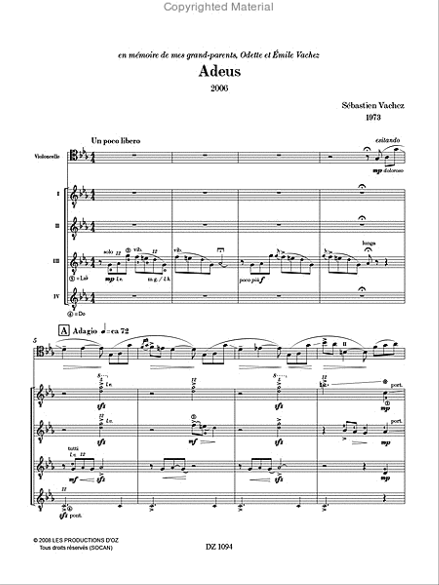 Adeus Guitar Ensemble scores gallery preview page 2