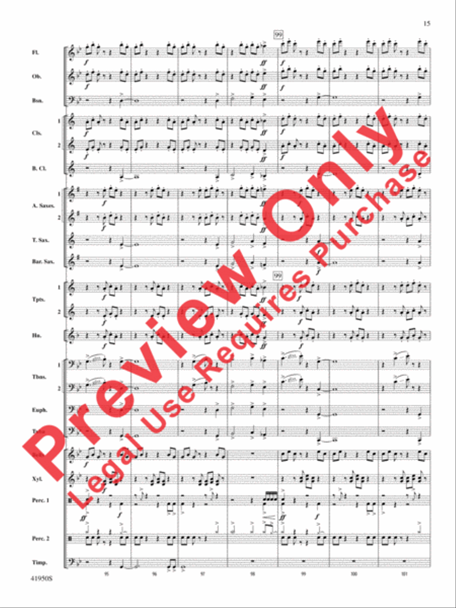 Mechanism Concert Band scores gallery preview page 16