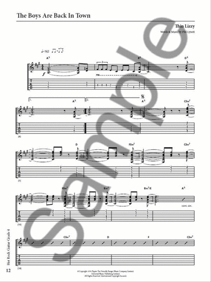Rockschool: Hot Rock Guitar - Grade 4 Electric Guitar scores gallery preview page 4