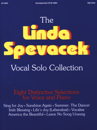 Book cover for Linda Spevacek Vocal Solo Collection - High Voice