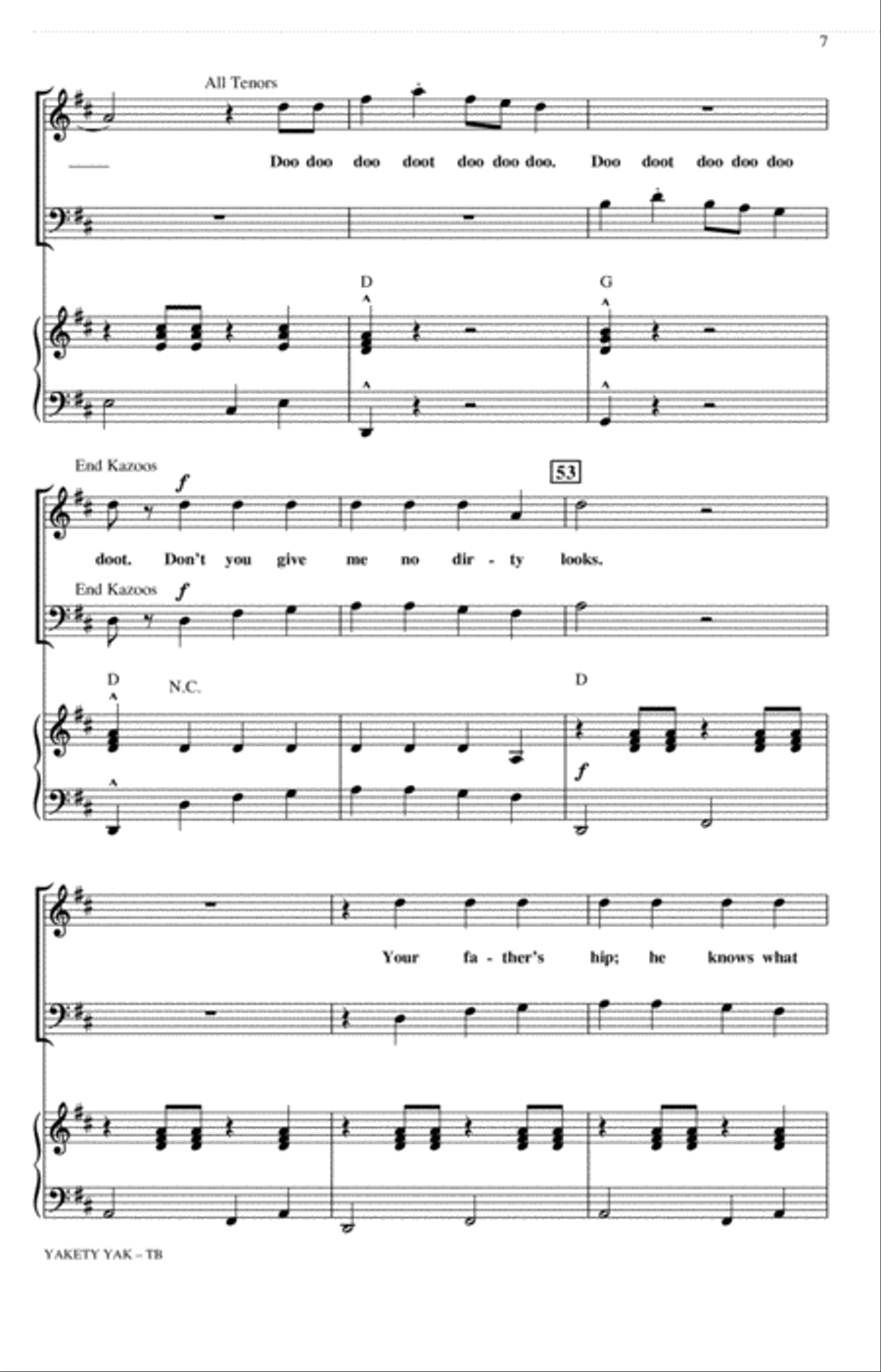 Yakety Yak (arr. Roger Emerson) TB scores gallery preview page 6