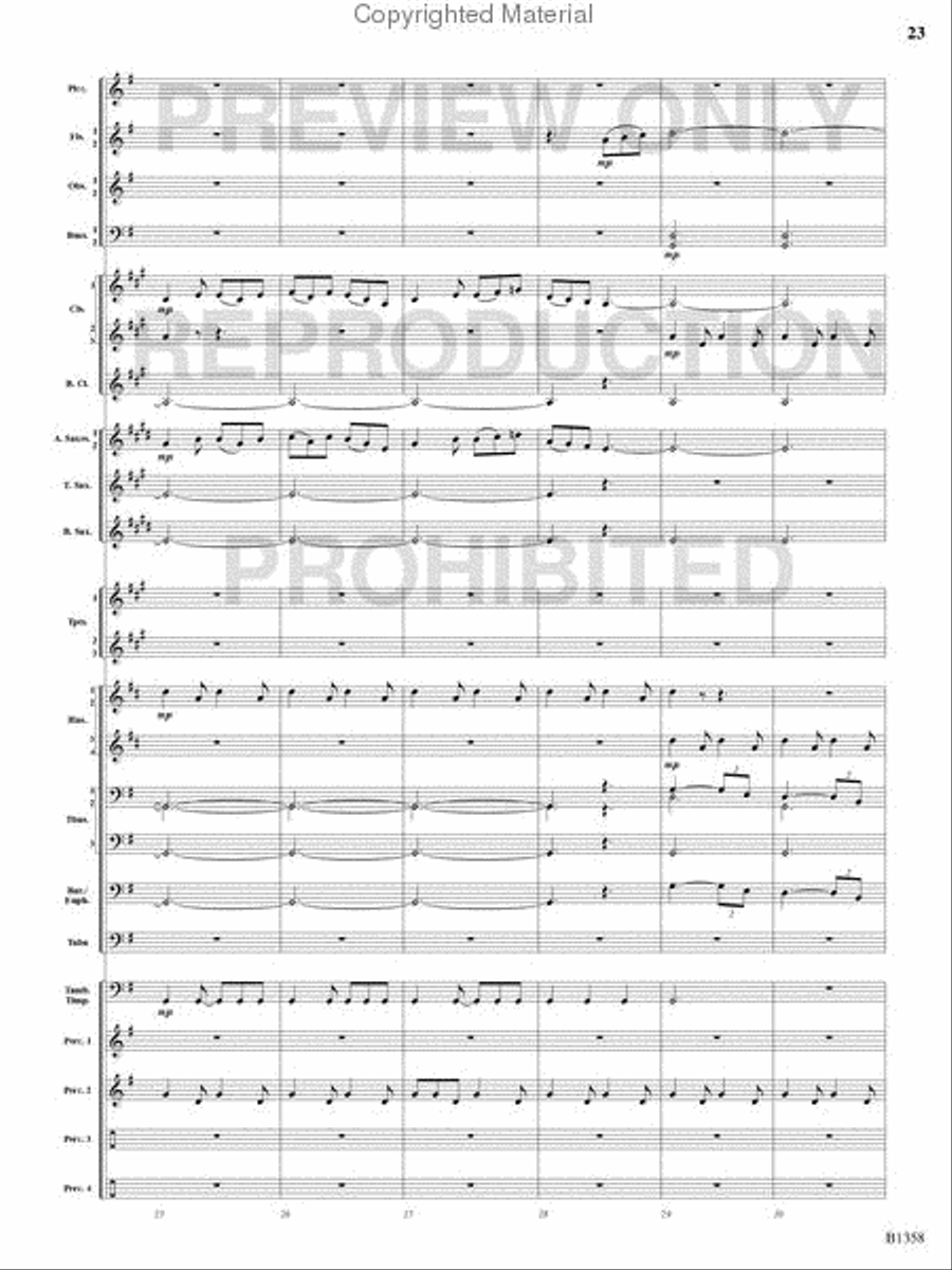 Three Celtic Dances Concert Band scores gallery preview page 22