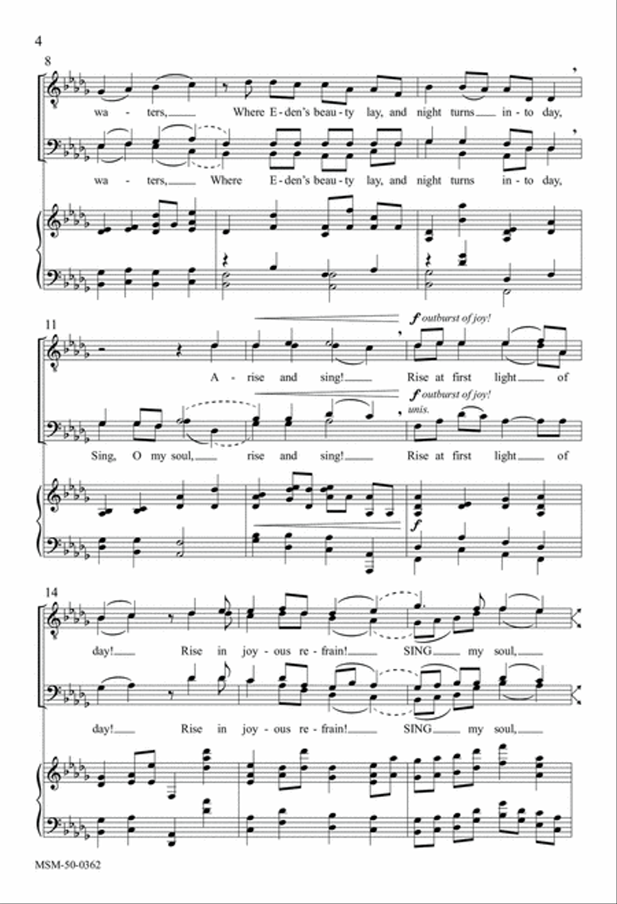 Come, Walk with Me TTBB scores gallery preview page 4