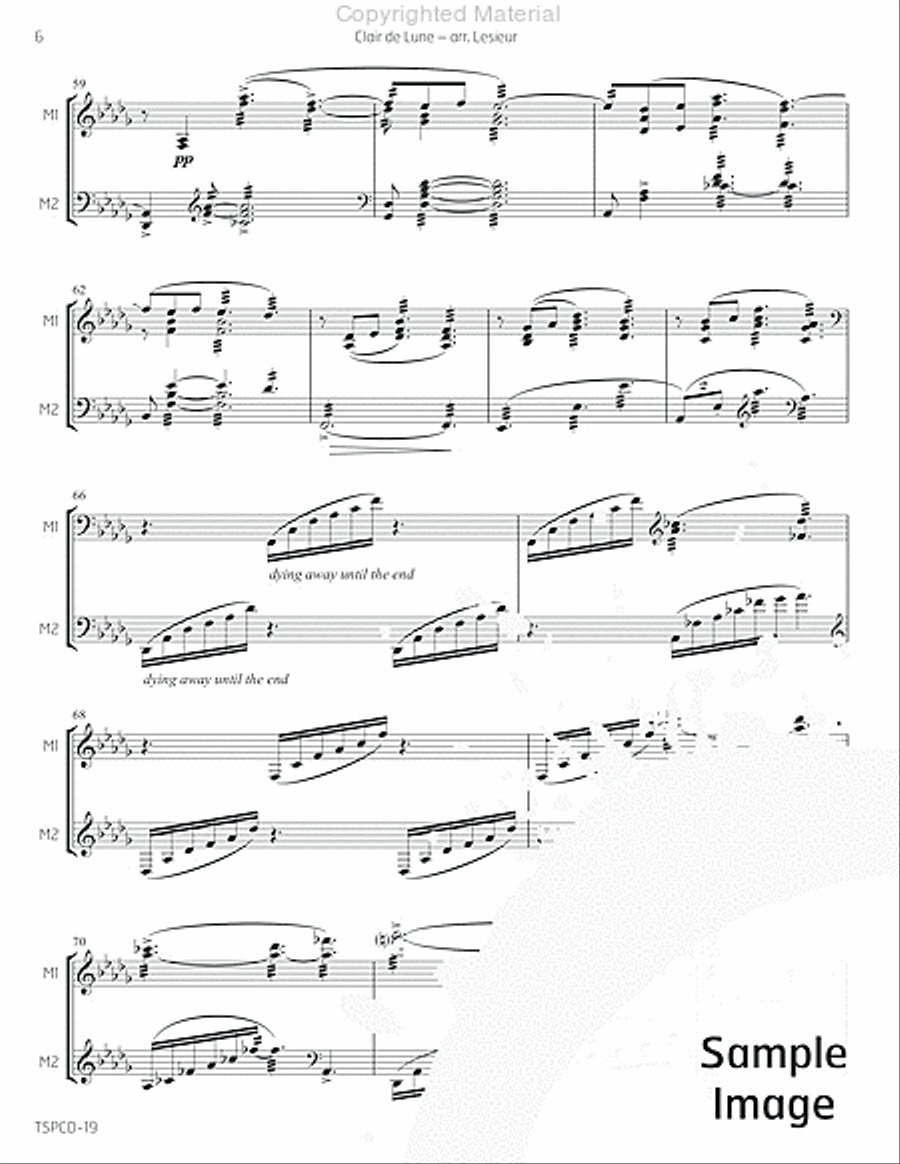 Clair de Lune Marimba scores gallery preview page 9