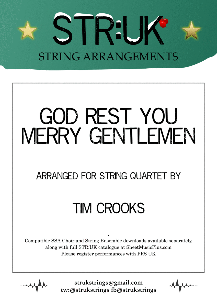 God Rest You Merry Gentlemen (STR:UK String Quartet Version) image number null