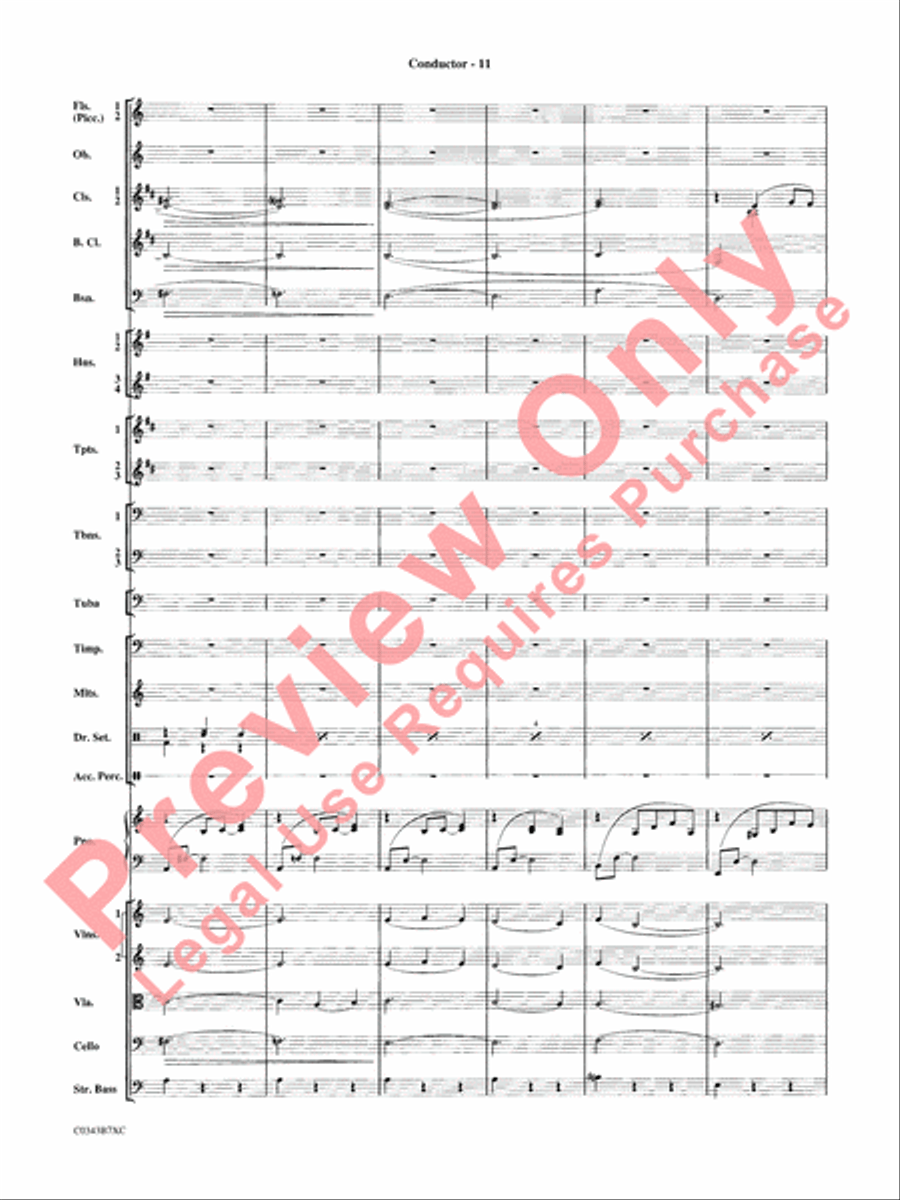 A Tribute to Henry Mancini Full Orchestra scores gallery preview page 14