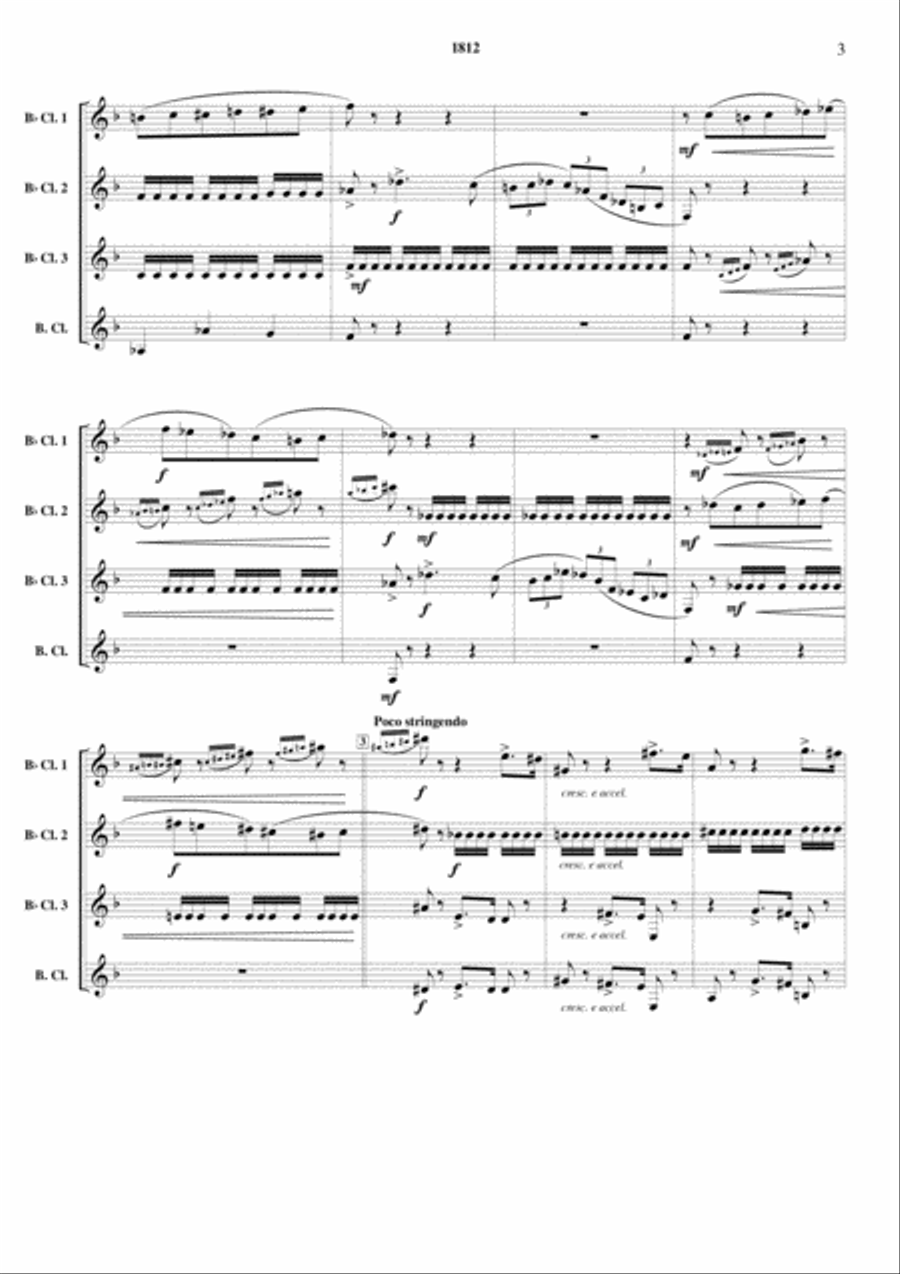 1812 Clarinet Quartet scores gallery preview page 4