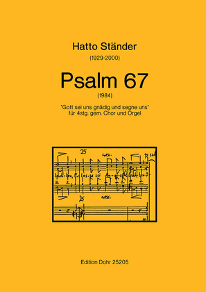 Book cover for Psalm 67 für 4stg. gem. Chor und Orgel "Gott sei uns gnädig und segne uns" (1984)