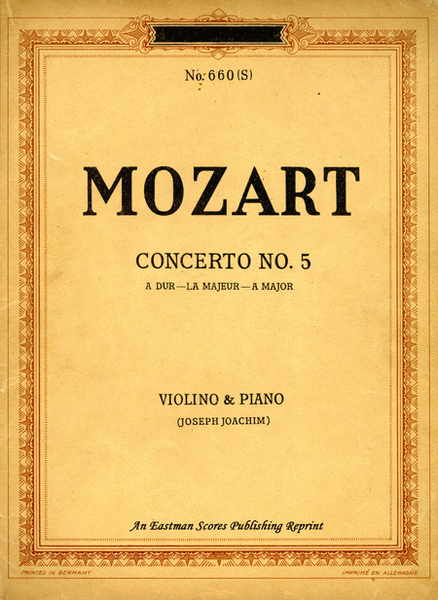 Concerto No. 5 in A Major, K. 219