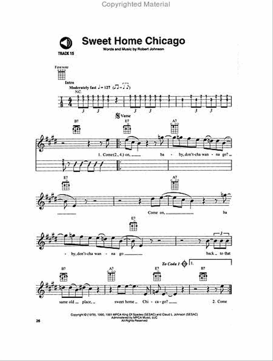 Blues Standards Ukulele scores gallery preview page 6